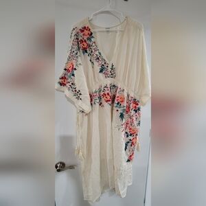 Sundance BOHO Embroidered Dress XL